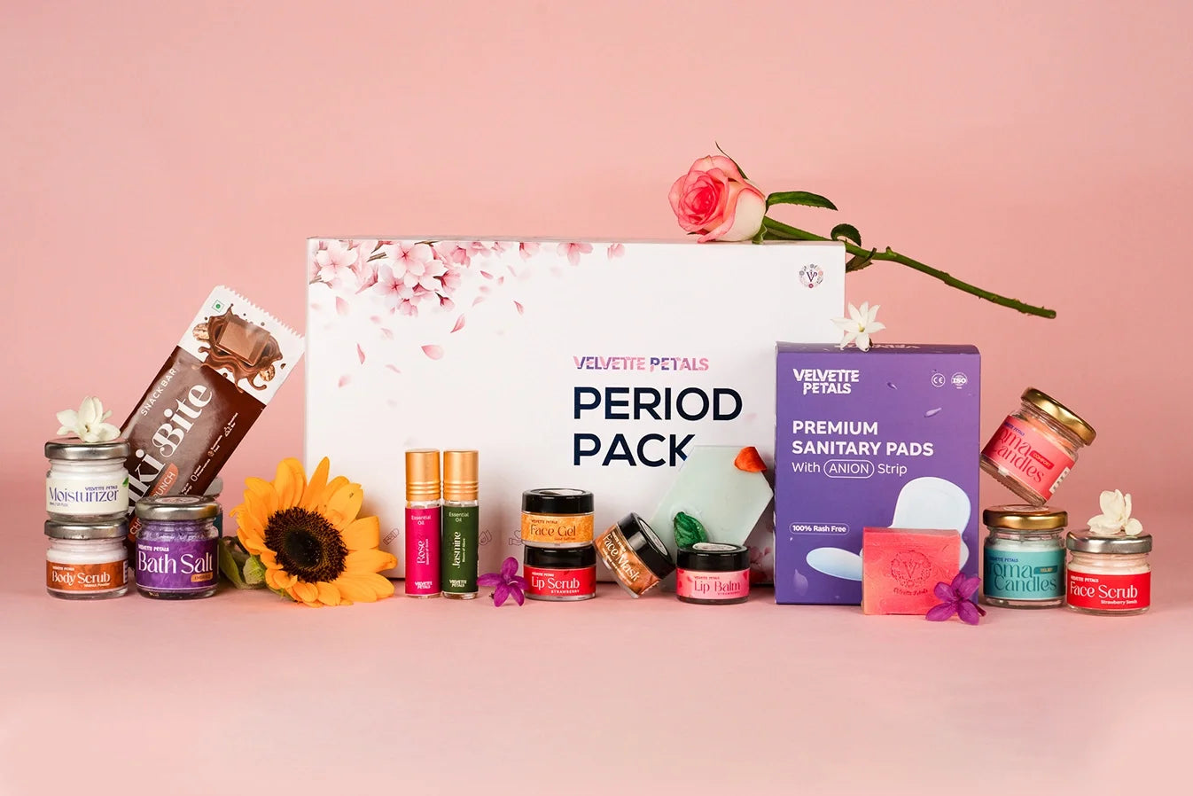 Velvette Petals Period Pack – Monthly Self-Care Combo